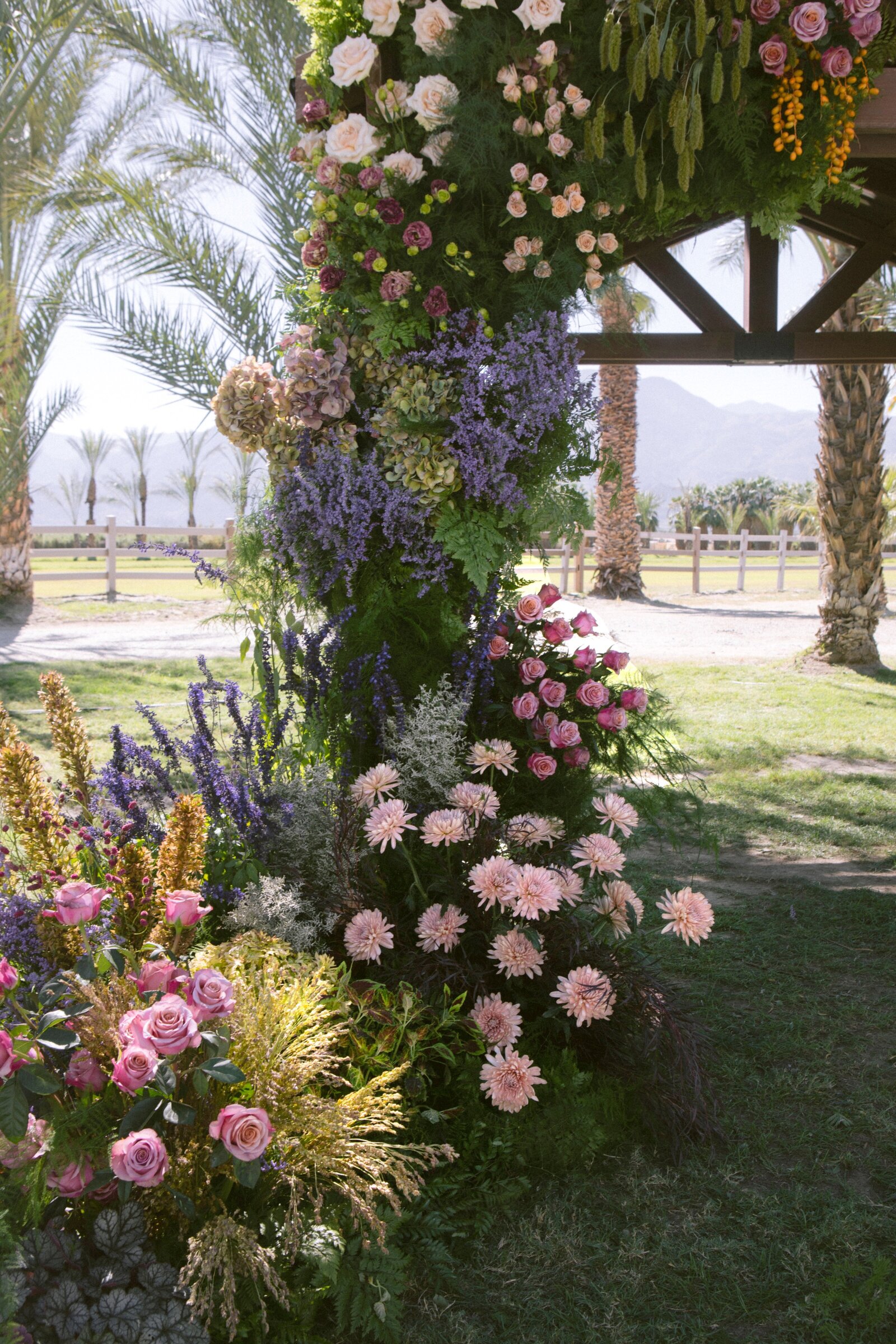 Statement floral installation